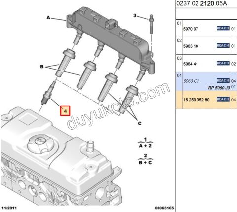 BUJI TU3A TU5JP 90CV XU7JP XU10J4R