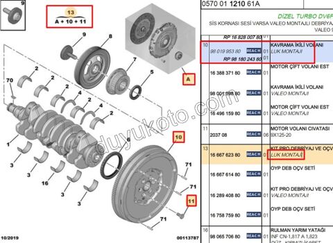 Volantlı Debriyaj Seti KİT RUL ?