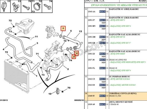 ORING SOGUTMA BORU 31,5X4