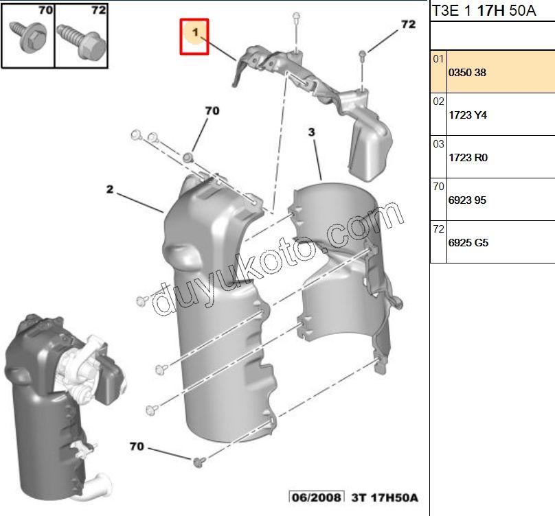 MUHAFAZA ISI TURBO 1.4HDİ Euro4 02/11 UST