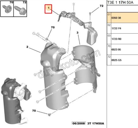 MUHAFAZA ISI TURBO 1.4HDİ Euro4 02/11 UST