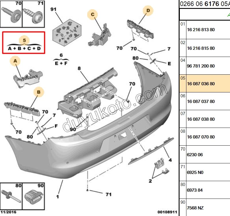 AYAK ARKA TAMPON BAGLANTI TK CELY