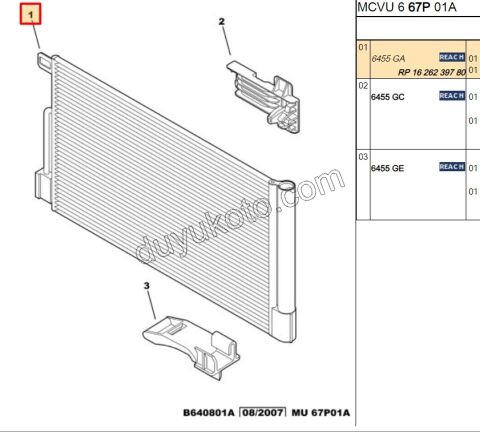 Klima Radyatörü PBP FRN 1.4HDİ Euro4 02/11