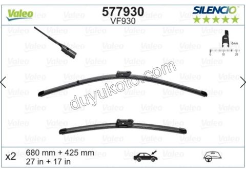 Ön Silgi Süpürgesi Takım P30082 P50082 C5AIR DS7 R- 1629083180 L- 1689815880