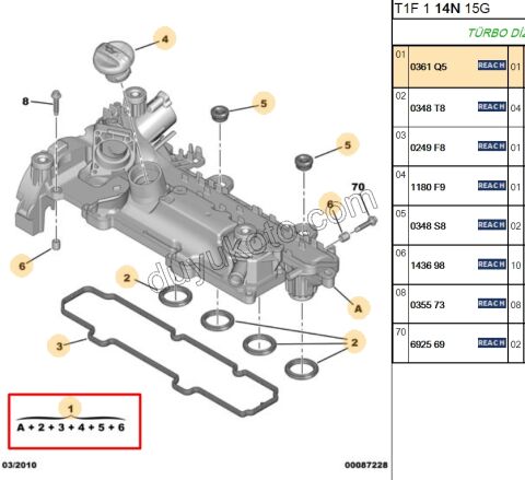 MANIFOLD EMME YM 1.4HDİ Euro4 02/11 EURO4