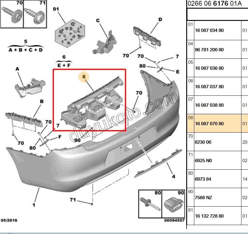 DARBE EMICI ARKA TAMPON ORTA P301
