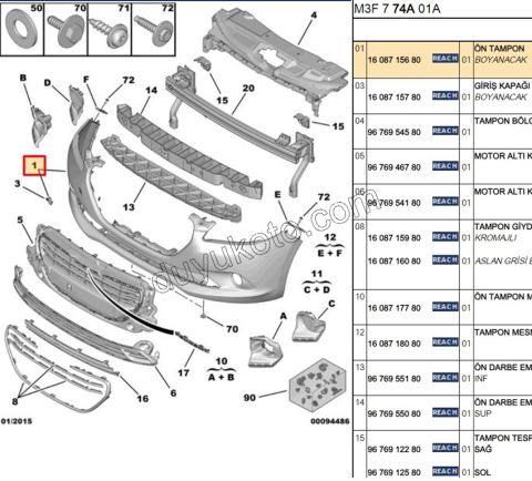 Ön Tampon P3011 SIS+
