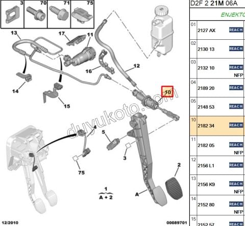 MERKEZ DEBRIYAJ UST P407 1.6HDİ Euro4 DW10
