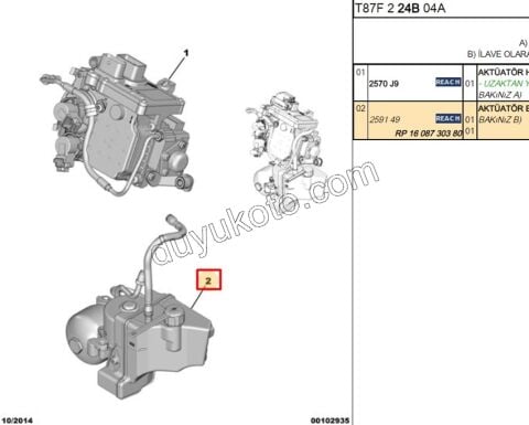 Vites Aksiyoneri Pompa ve Deposu Komple  MCP Şanzıman