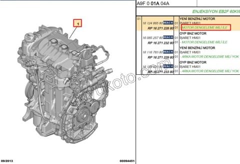 MOTOR KOMPLE EB2F P2081 P20081 P3082 60KW BLOK