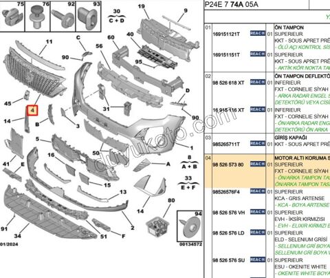 PANJUR ON P20082MQ ARMA YOK 3LED CORNELIE SIYAH