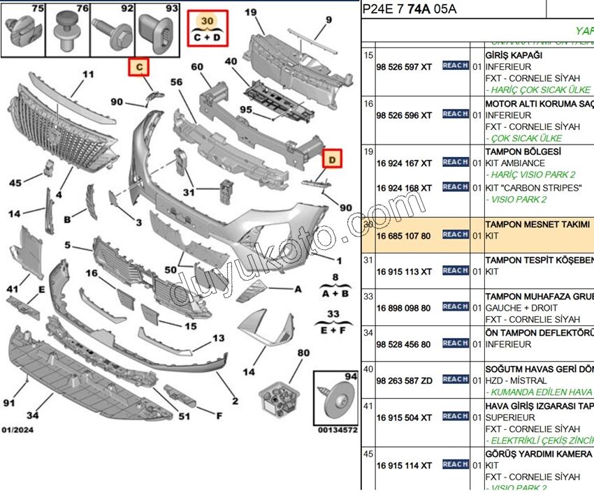 AYAK TK ON TAMPON KOSE BAGLANTI P20082 P20082MQ