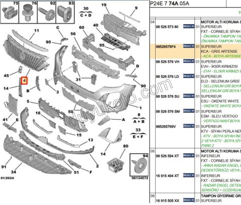 PANJUR ON P20082MQ ARMA YOK 3LED GRIS ARTENSE