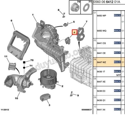 Kalorifer Kapak Motoru   C4 GPCS