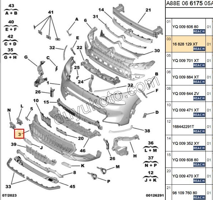 Ön Tampon Izgarası Alt C3AIR