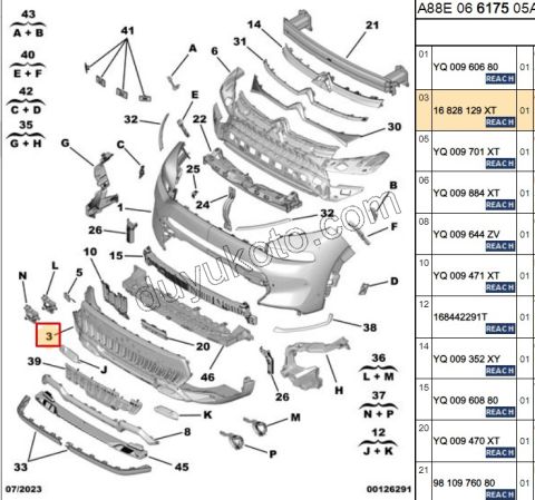 Ön Tampon Izgarası Alt C3AIR