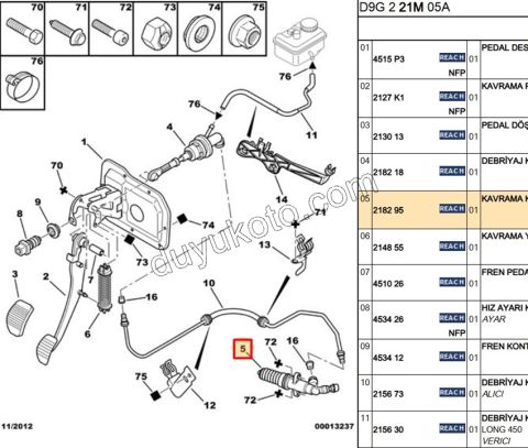 MERKEZ DEBRIYAJ ALT TUM MOD + 2156.K0 + 2182.A1