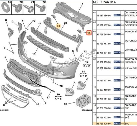 SAC AYAK ON TAMPON UST KULAK L P301