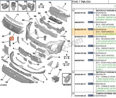 PANJUR ON P20082MQ ARMA YOK 3LED SELENIUM GRISI