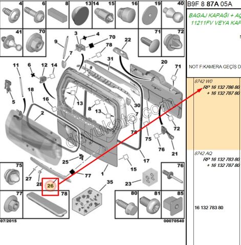 PLAKA UNITESI PRT3 1P AST+