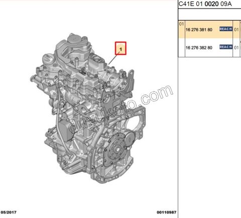 MOTOR KOMPLE 1.2CC 100HP 2020 Sonrası D 102HP 130HP EURO 6.4