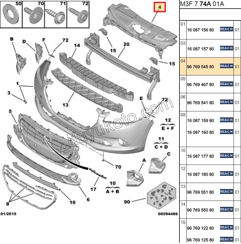 KAPLAMA ON PANEL UST P3011