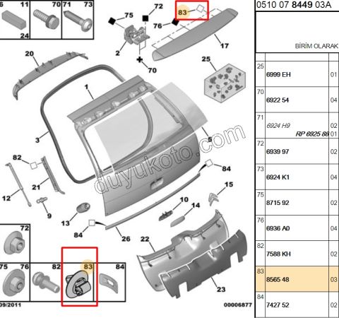 KLIPS CITA SUS KAPI C41 EXP3 YESIL NO