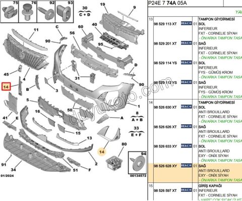 CERCEVE ON TAMPON 3LED R P20082MQ ONIX SIYAH