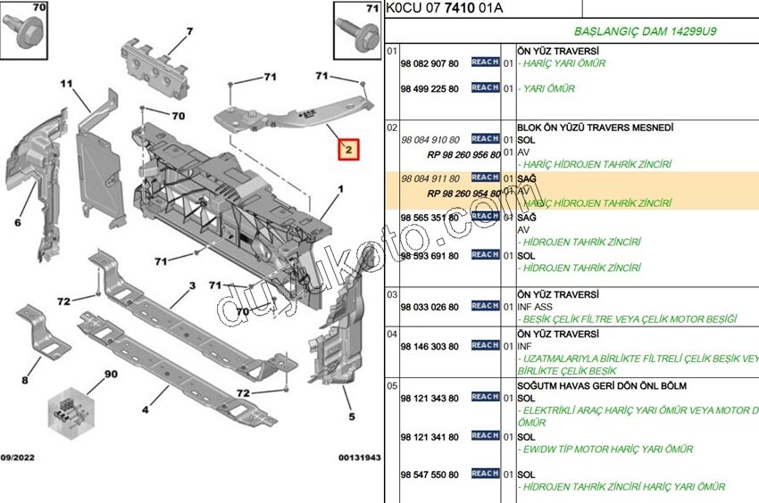 TRAVERS BAGLANTI SACI