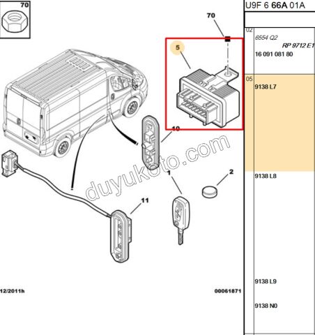 Merkezi Kilit Rölesi   SIYAH BXR3 1345962080