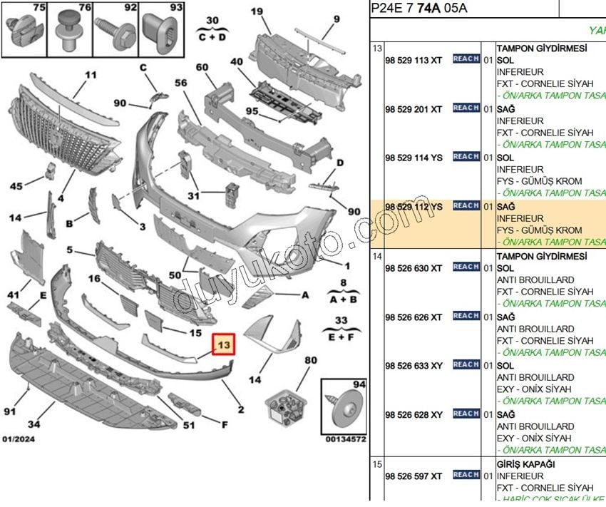 CITA ON TAMPON IZGARA ALTI R P20082MQ 3LED GUMUS KROM