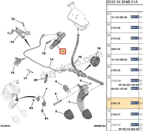 MERKEZ DEBRIYAJ ALT P508 C4 DS41