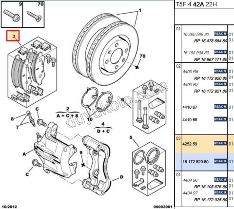 Fren Balatası Ön Tk
