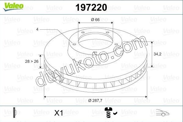 Ön Fren Diski Takım C52 DW10 8V 3.0 V6 Benzinli XNTIA
