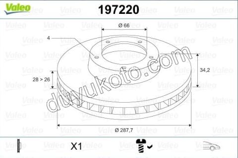 Ön Fren Diski Takım C52 DW10 8V 3.0 V6 Benzinli XNTIA