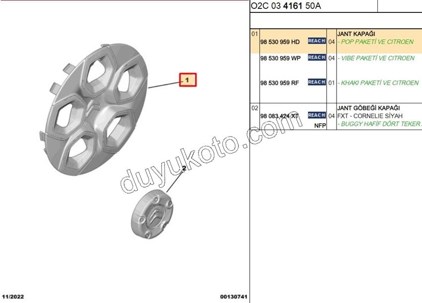 Jant Kapağı AMI POP