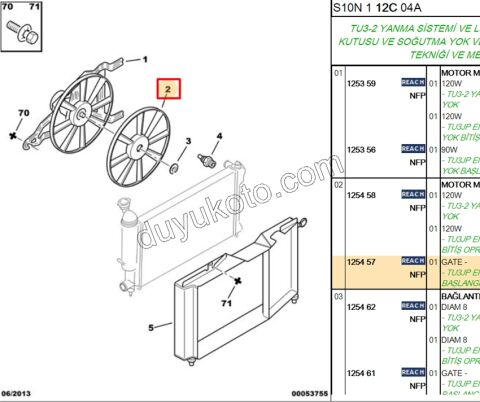 PERVANE FAN P106 (SAC FAN) INCE 90W KOMP
