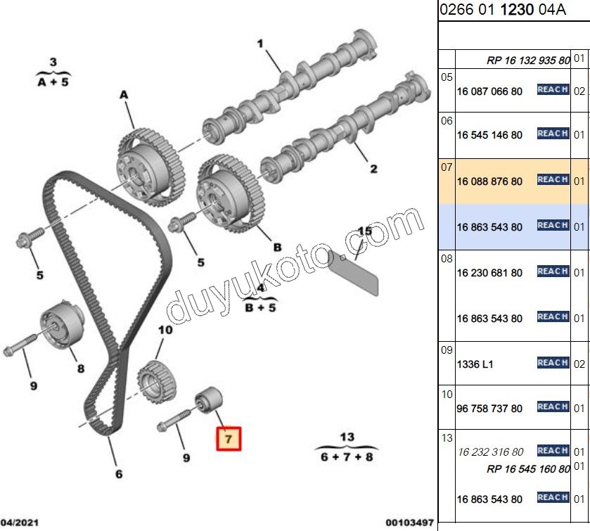 Eksantrik/Triger Düz (Sabit) Rulmanı EB2M EB2F 60KW