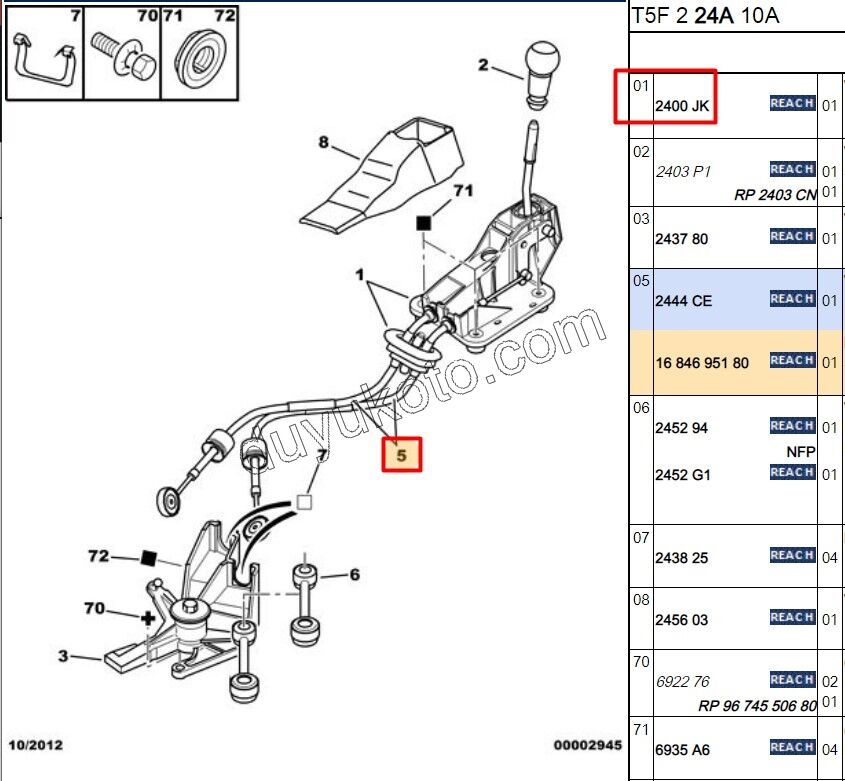 Vites Halatı TK P307 2 LI 1.6İ 16V Benzinli