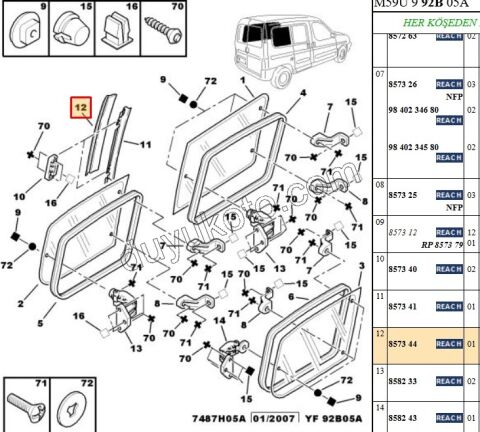 FITIL CAM DIS YAPISMA R L PRT1 PRT2 SURGULU CAM--