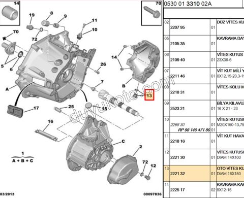 TAPA SANZIMAN YAG KARTER 16MM