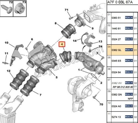 Turbo Hortumu DV6