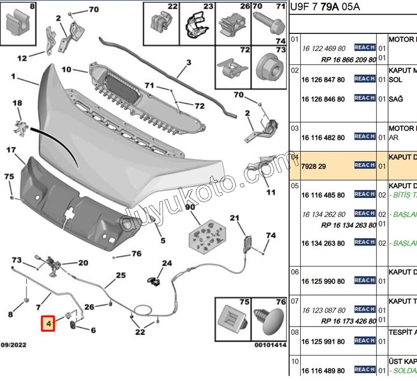 KLIPS MOTOR KAPUT CUBUK DIP BXR SIYAH