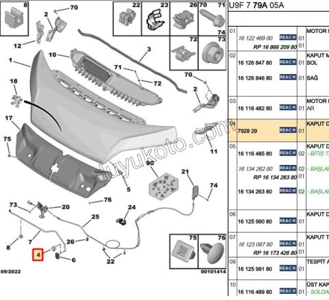 KLIPS MOTOR KAPUT CUBUK DIP BXR SIYAH