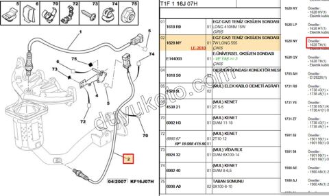 LAMBDA SENSOR ALT 1.4İ YM