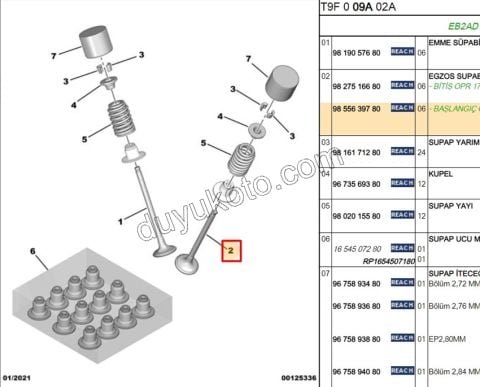 SUBAP EGZOZ X6 YM 1.2CC 130HP 2020 Sonrası