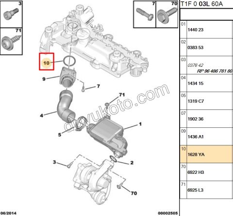 CONTA ORING DOZOR EMME MAN REKOR UST GIRIS YM 1.4HDİ Euro4 02/11
