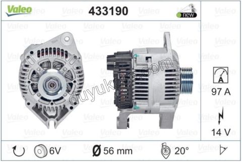 ALTERNATOR P306 XU7JP 12V 110A