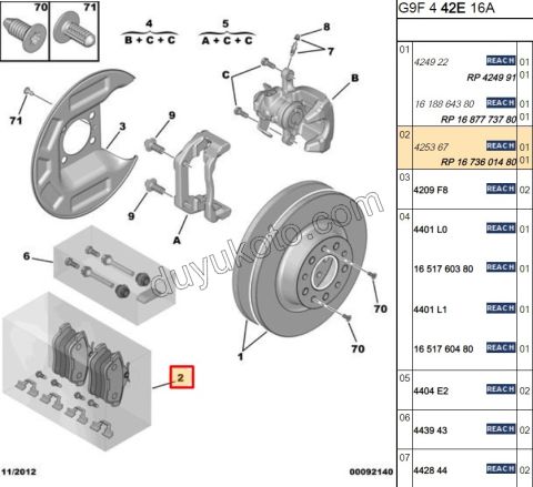 Fren Balatası Arka Tk EXP3