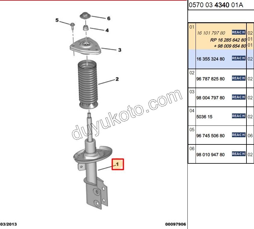 Ön Amortisör C4PC2 P3082